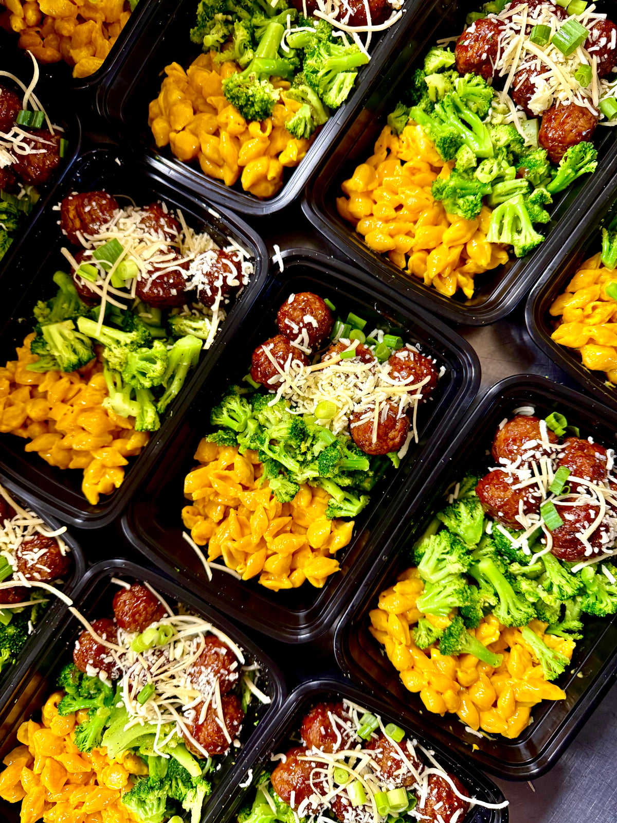 BBQ Meatballs w/Broccoli & Mac | Fit Foodie Meals from Fit Foodie Meals