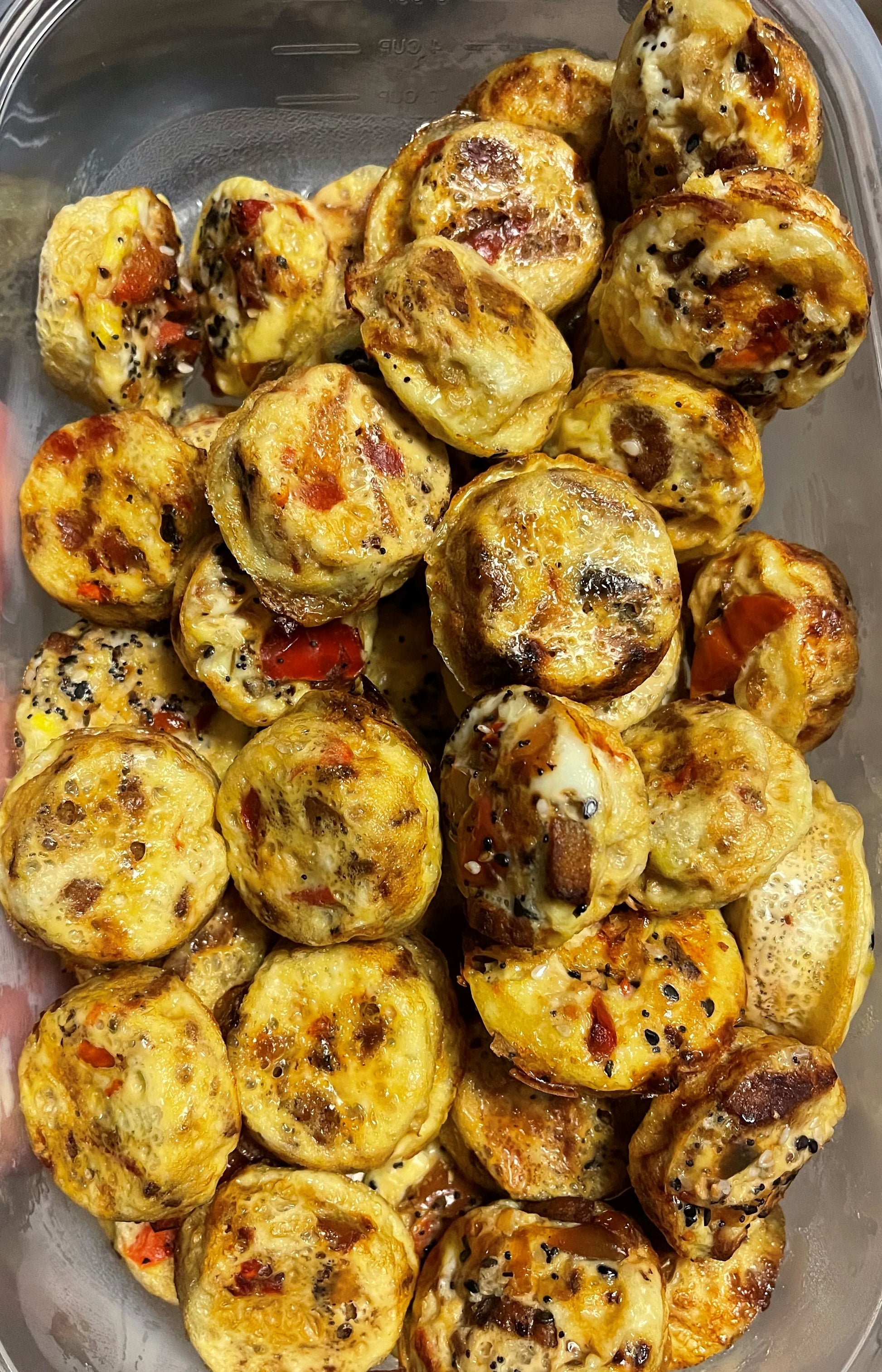 Turkey Sausage & Peppers Egg Bites (8 count), Low Carb Weight Loss Meal from Fit Foodie Meals
