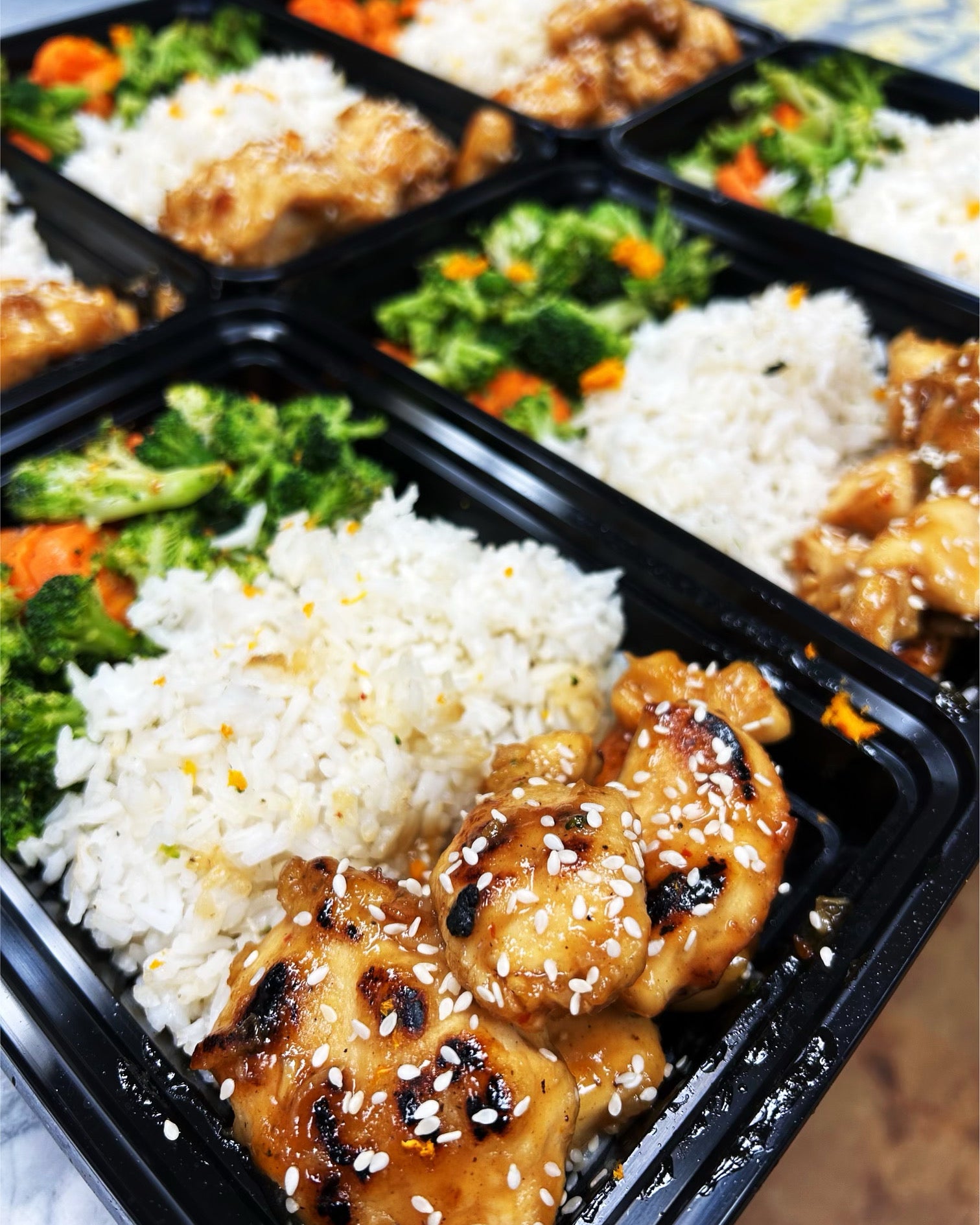 Teriyaki Chicken, Rice & Veggies Meal from Fit Foodie Meals